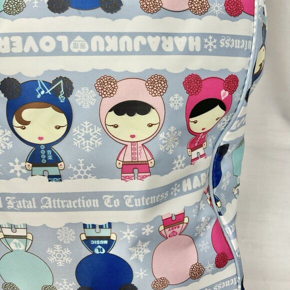 Rare HARAJUKU LOVERS Large Tokyo  Tote Bag In  Snowbunny Pattern 2009 NWT - Picture 5 of 11